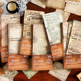 Gift Wrap 30Pcs/Lot Vintage Poetry Collage Craft Paper Material Retro Artistic Journals DIY Projects Scrapbooking Stylish Diary Card