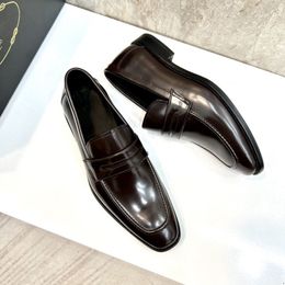 Oxford 5A Original Shoes Fashion Brogue Men Leather Formal Designer Dress Man Comfortable Office Party Footwear