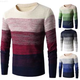 Men's Sweaters Men's sweater 2020 New Spring Autumn Fashion Casual Sweater O-Neck Slim Fit Knitting Men Pullover Long sleeve Sweater coat L230719
