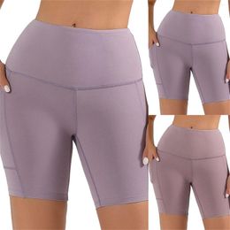 Women's Shorts Yoga Capris Tight Pocket Cycling Pants Spring/Summer High Dolphin Women Bike Leopard Compression