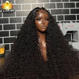 Inch HD Frontal Wigs For Women Curly Human Hair Brazilian 13x4 Full Lace Front Wig PrePlucked Deep With Baby