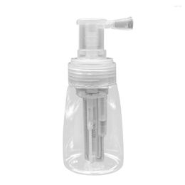 Storage Bottles 180ml Refillable Travel Transparent Powder Spray Bottle Detachable Talcum