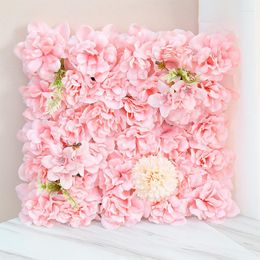 Decorative Flowers Artificial Wall Panel Flower Backdrop Faux Roses For Party Wedding Bridal Shower Outdoor Decor Props