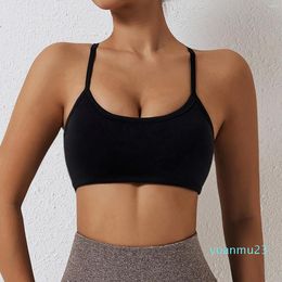 Yoga Outfit Bra Quick-drying Beauty Back Sports Underwear Sanding Running Fitness Clothes Women
