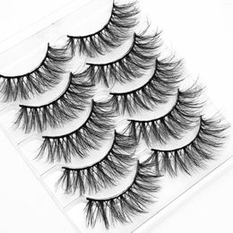False Eyelashes 1 Box/ 5 Pair 5D Mink Lashes Natural Eyelash Dramatic Long Faux Cils Makeup Fake Extension Maquiagem