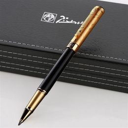 High Quality Picasso 902 black and gold Roller ball pen business office stationery Luxurs writing gift ball pens223z