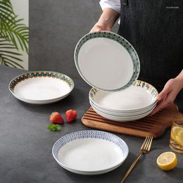 Plates Japanese Nordic Plate Dish Home Steak Creative Ceramic Art Western Kitchen Supplies