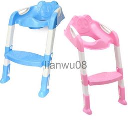 Potties Seats New Baby Toddler Potty Toilet Trainer Safety Seat Chair Step with Adjustable Ladder Infant Toilet Training Nonslip Folding Seat x0719