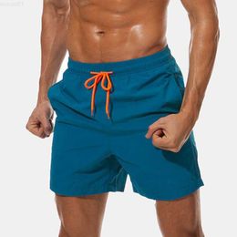 Men's Shorts Summer Beach Shorts Men's Solid Colour Breathable Lotus Leaf Water Repellent Sports Leisure Quarter Straight Pants L230719