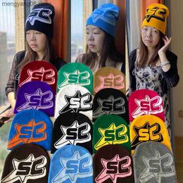 Beanie/Skull Caps 2023 New Beanie Quality Wool Cap Spider Beanies Y2K Men Women Knit Hat SC Star Design Pull over Caps Hats Winter bonnet T230719