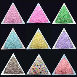 10000pcs bag SS6 2mm 9 Colour Jelly AB Resin Crystal Rhinestones FlatBack Super Glitter Nail Art Strass Wedding Decoration Beads No226B