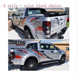 Car Stickers Both Sides Car Head Tail Decals Vinyl KK Decoration Auto Car-styling Accessories For Ford RANGER Raptor F150 Pickup296w