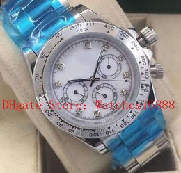3 Style Topselling Diamond Men's Watch 40mm 18kt White Gold No Chronograph 116519 Mechanical Automatic Mens Wrist Watches