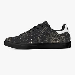 Custom pattern Diy Shoes mens womens Black beautiful sky sports trainers sneakers 36-48