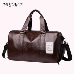 Duffel Bags Multifunctional Duffel Bag Waterproof PU Leather Fitness Training Bag Portable with Shoe Compartment for Swimming Hiking Camping 230719
