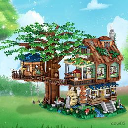 Blocks Mini Building Block Puzzle Toy High Difficulty Spring And Autumn Tree House Model Boy And Girl Birthday Gift For You Friends R230720