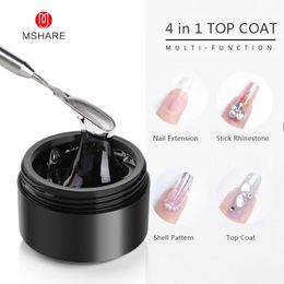 Nail Treatments MSHARE 150ML water drill top coating scratch free adhesive free layer 3D water drop UV gel water drill glue multi-function machine 230718
