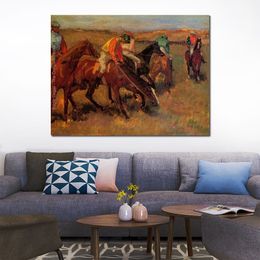 Figurative Art Before the Race Ii Edgar Degas Handcrafted Oil Paintings Romantic Artwork Perfect Wall Decor for Living Room