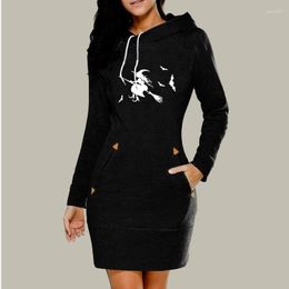 Women's Hoodies 2023 Happy Halloween Witch Fashion Women Print Hoodie Top Female Clothing For Brand