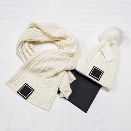 Winter 2021 knit hat and scarf set to keep warm suitable for ski travel must with simple 100% cotton multi-color optional222p