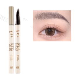 Four -headed eyebrow pen imitation wild eyebrow waterproof, not smudge four -paw split liquid eyebrow pencil, many style choices, support custom logo