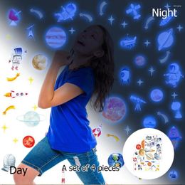 Wall Stickers Luminous Universe Planet For Kids Room Bedroom Home Decor Fluorescent Decals Glow In The Dark