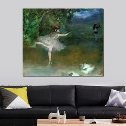 Hand Painted Edgar Degas Ballerina Paintings Les Pointes Figure Canvas Art Children's Rooms Decor