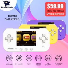 Portable Game Players POWKIDDY Trimui Official Smart Handheld Players 2.4Inch IPS LCD Wifi Retro Video Game Console Open Source Portable Mini Console 230718