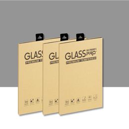 DHL 500pcs lot Whole with hanger Colourful Kraft Paper Packaging BOX Package For iPhone Samsung Tempered Glass Screen Protector222B