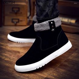 Boots Snow Black Winter Shoes For Men Stivali Casual Ankle Mens Sneakers Zapatos De Hombres