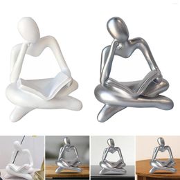 Party Decoration Modern Abstract Thinker Statue Shelf Collection Craft Ornament Human Figurine