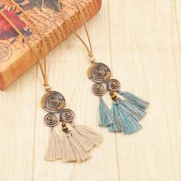 Pendant Necklaces Long Tassel Necklace Handmade Crystal For Women Beads Shell Trendy 13 4cm High Quality Comfortable