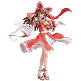 Cartoon Figures 41cm Super Size Japanese Girl Anime Figures Touhou Project Hakurei Reimu Pvc Action Figurine Desk Decoration Model Toys