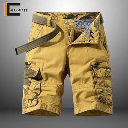 Men's Shorts Summer New Camouflage Tactical Cargo Shorts Men Khaki Jogger Military Cargo Shorts Men Cotton Casual Loose Men Shorts Streetwear L230719