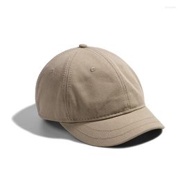 Ball Caps Solid Colour High Baseball Cap For Women Spring/ Summer Sunhat Running Snapback Hat Messy Bun Man