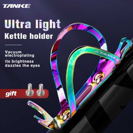 Water Bottles Cages TANKE Bike Kettle Holder Colourful Riding Bottle Cage Ultralight Aluminium Alloy MTB road Bicycle Drink Water Bottle Rack Cycling HKD230719