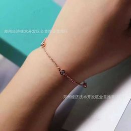 Designer Brand brand high-end feeling super flash three diamond bracelet female light luxury couple 905C