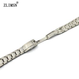 20mm Stainless Steel Band Silver Watchbands Watch Men Pure Solid Plated Watch Bands Bracelets Curved ROL404248s