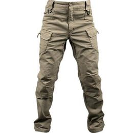 New Cotton Elastic Fabric City Military Tactical Cargo Pants Men SWAT Combat Army Trousers Male Casual Many Pockets Pants2126