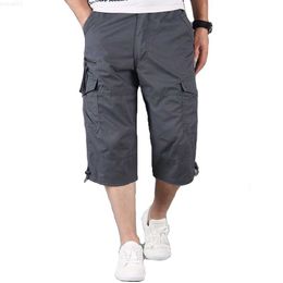 Men's Shorts Cargo Shorts Men Cool Summer Cotton Casual Short Pants Comfortable Brand Clothing Mens Fashion Military 5XL Shorts Cropped Pants L230719