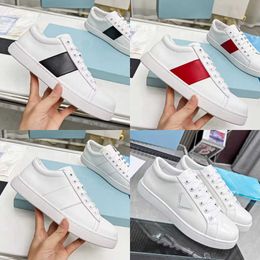 New Men Leather Sneakers Designer Shoes Platform Shoe Casual Black White Running Trainers Eu35-45 With Box NO446