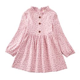 Girls Baby Spring Autumn Princess Dress 2022 New for Kids Cotton Long Sleeve Children Clothes Party Floral Dress Fashion Costume