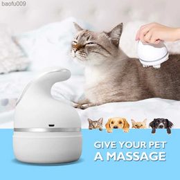 Smart Electric Cat Pet Head Massager Wireless Scalp Dog Massager Hair Growth Deep Tissue Kneading Massage Device L230520