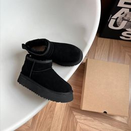 Australia classical Snow boots Designer Tasman SWinter Sheepskin Boots Fashion Ladies Tazz Platform Fur Slippers Classic Ultra Mini Suede Wool Ankle Booties