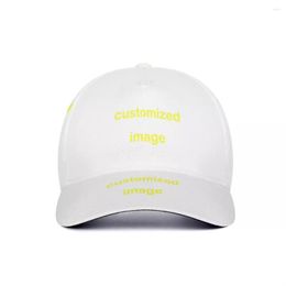 Ball Caps NOISYDESIGNS Custom Logo Image Baseball Cap Text Po Print Men Women Snapback Dad Hat Trucker Personality Customized