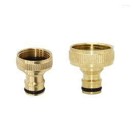 Watering Equipments Female Thread 3/4" 1" Quick Connector Brass Garden Nipple Tap Fitting 1pcs