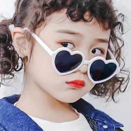 Sunglasses Children's Love 2023 Fashionable Boys And Girls Cute Europe America Colourful Peach Heart