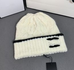 New knitted hat autumn and winter cold warm fashion all match face small patchwork Colour cold hat Woollen hats