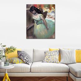 Beautiful Dancer Canvas Art the Enterance of the Masked Dancers Edgar Degas Painting Artwork Handmade Hotel Room Decor