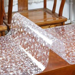 Toalha de mesa 1,5 mm à prova d'água óleo transparente tapete de vidro macio cozinha jantar capa de mesa mais PVC grosso